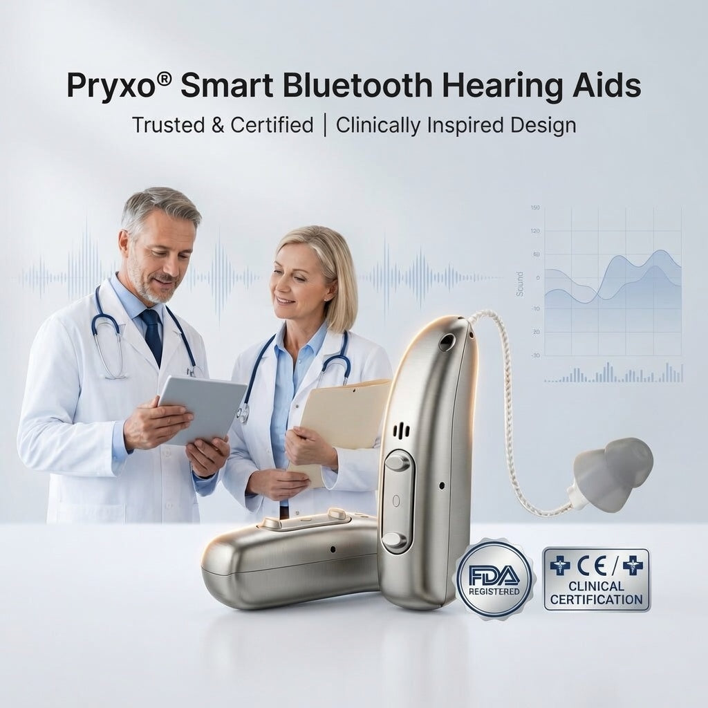 Pryxo™Smart Bluetooth Hearing Aids — Hear Clearly Before Price Goes Up